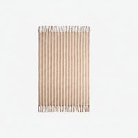 Burnt Umber Stripe  Wool Throw