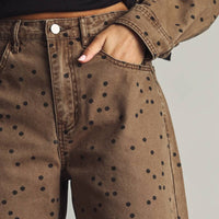 Polka Dot Barrel Pants