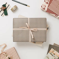 Green Gingham Christmas Wrapping Paper