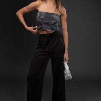 Satin Wide Leg Pants