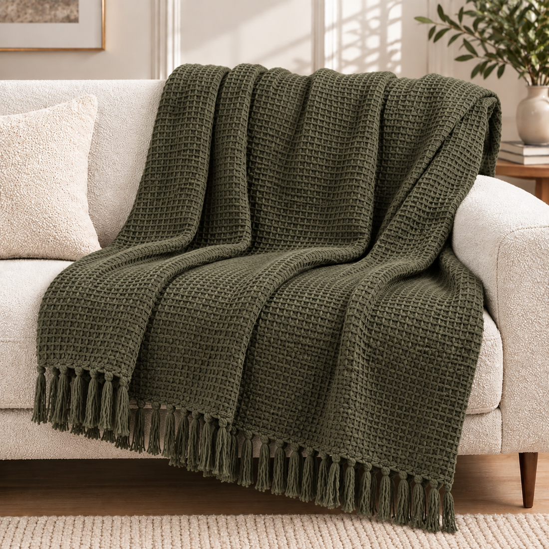 Waffle Weave Throw