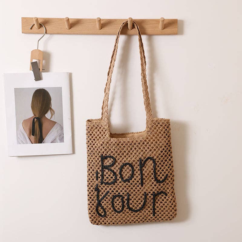 Bon Jour Woven Tote
