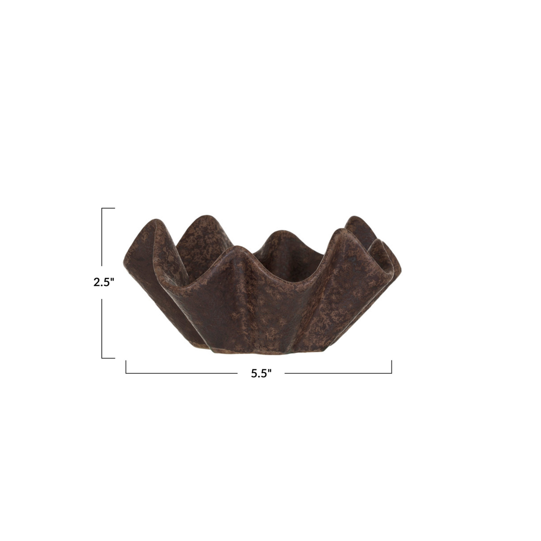 Stoneware Pleated Dish