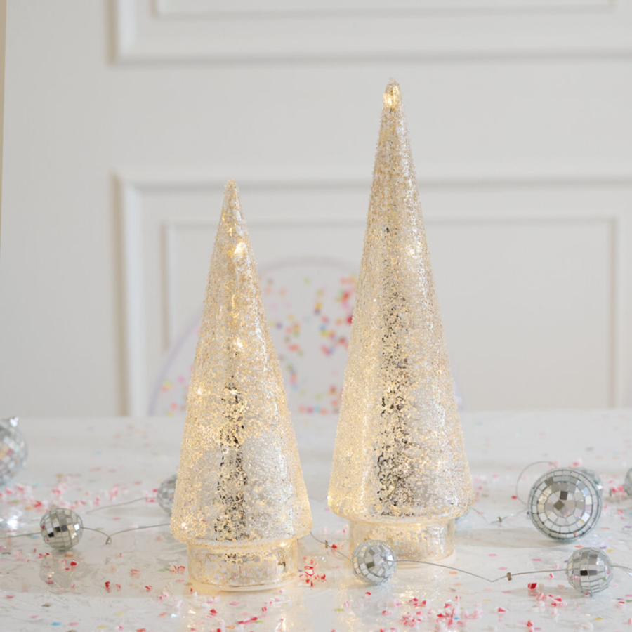 Metallic Textured LED Tree