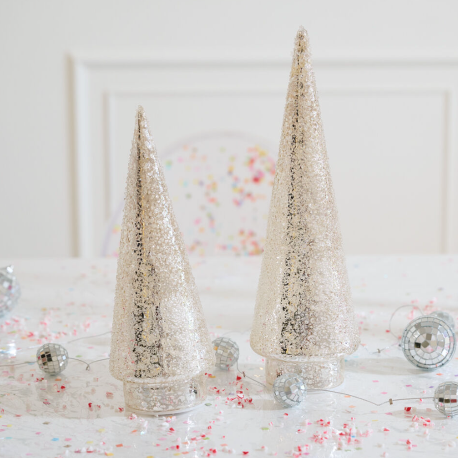 Metallic Textured LED Tree