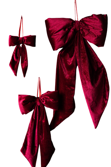 Red Velvet Bow Large
