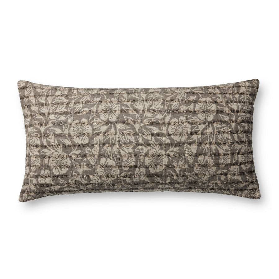 Chocolate Floral Pillow Cover