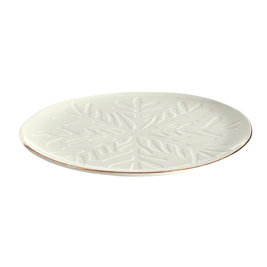 Ceramic Snowflake Tray