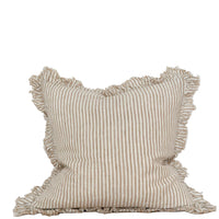 Stripe Ruffle Pillow Cover