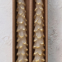 Tree Shaped Taper Candles, Eggnog