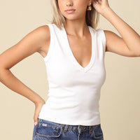Kenny V-Neck Fitted Tank
