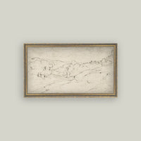 Rolling Hills Sketch: 12x7