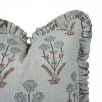 Linen Frill Pillow Cover