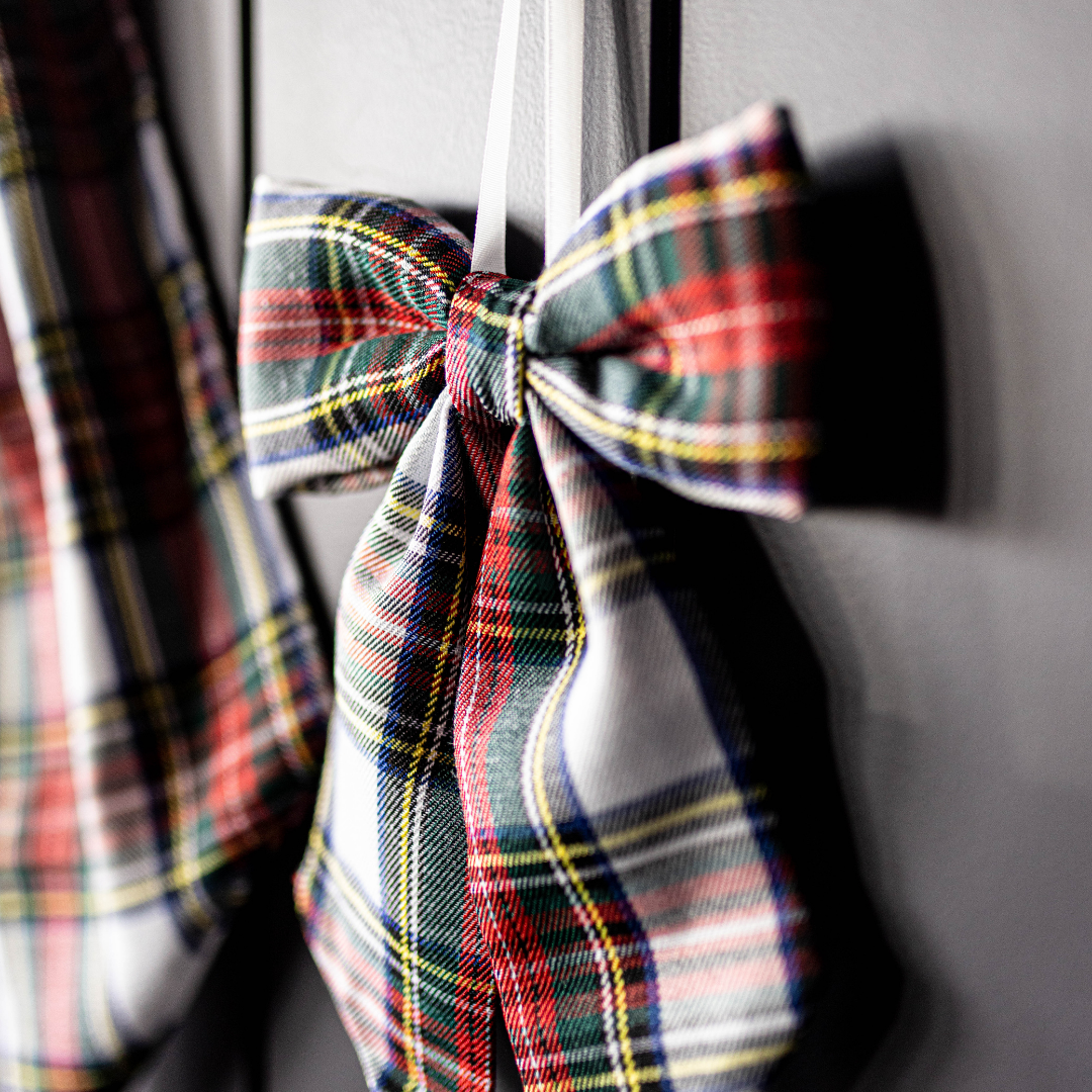Holiday Plaid Bow