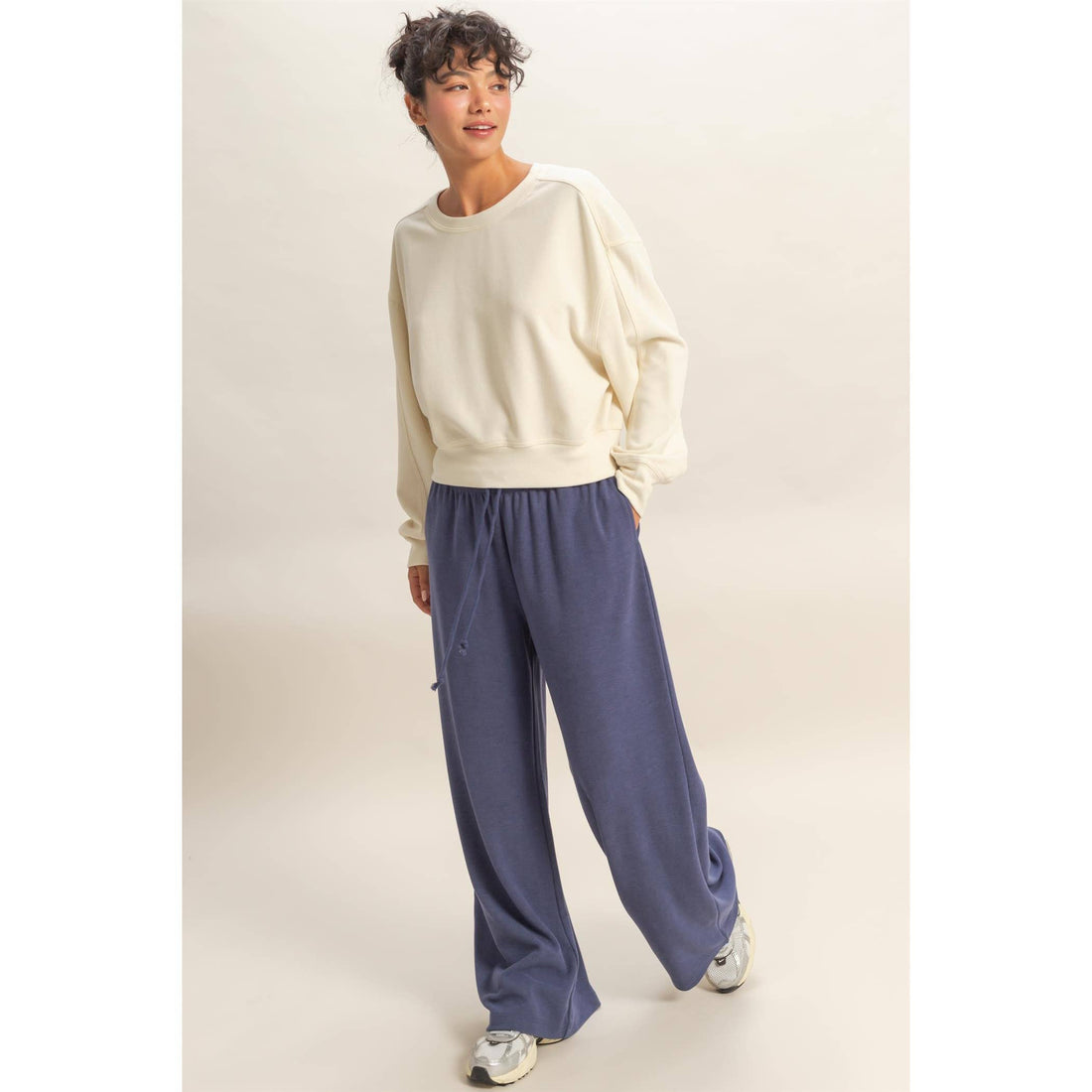 Soft Ribbed Sweatshirt