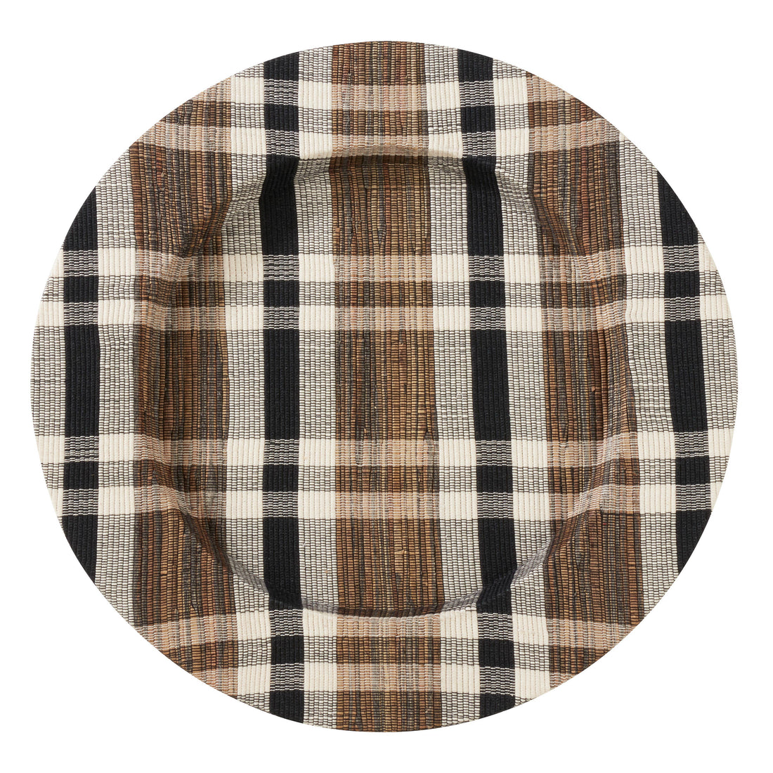 Plaid Hyacinth Charger