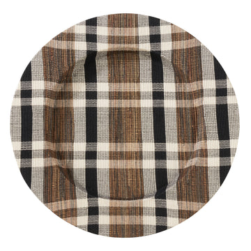 Plaid Hyacinth Charger