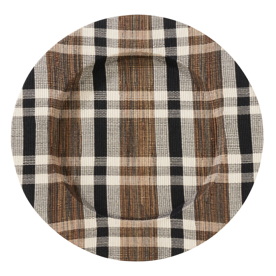 Plaid Hyacinth Charger