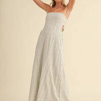 Striped Tie Back Dress