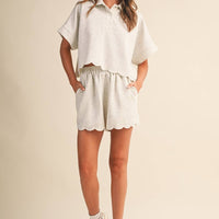 Scallop Edge Collar Set