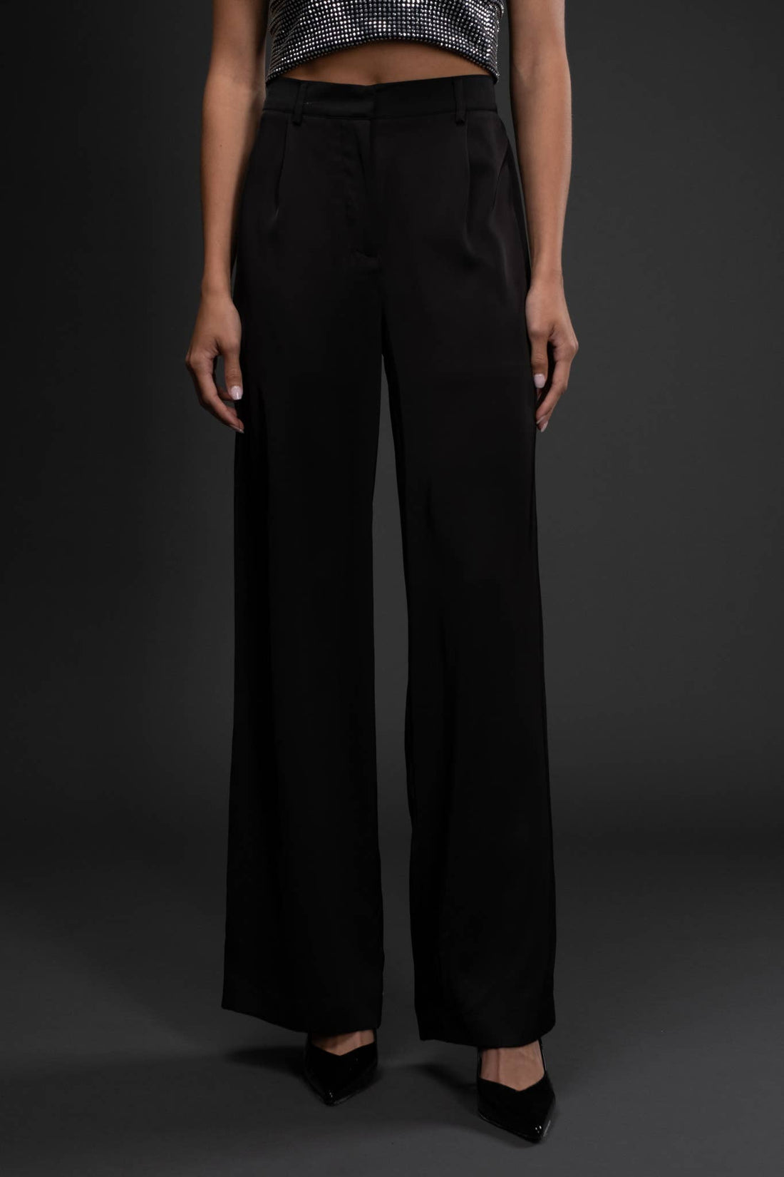 Satin Wide Leg Pants