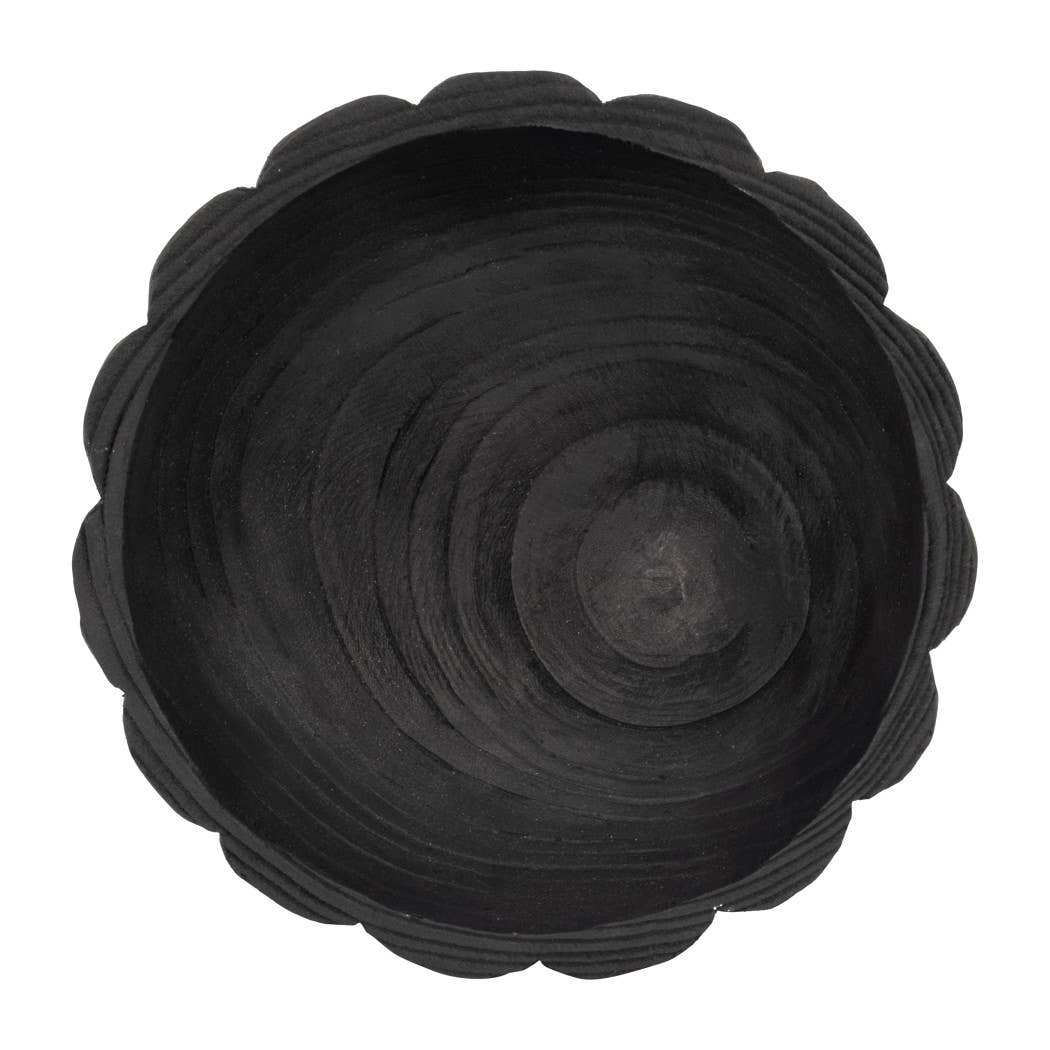 Paulownia Scalloped Bowl