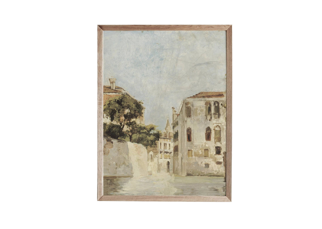Vintage Italian Cityscape Art Print
