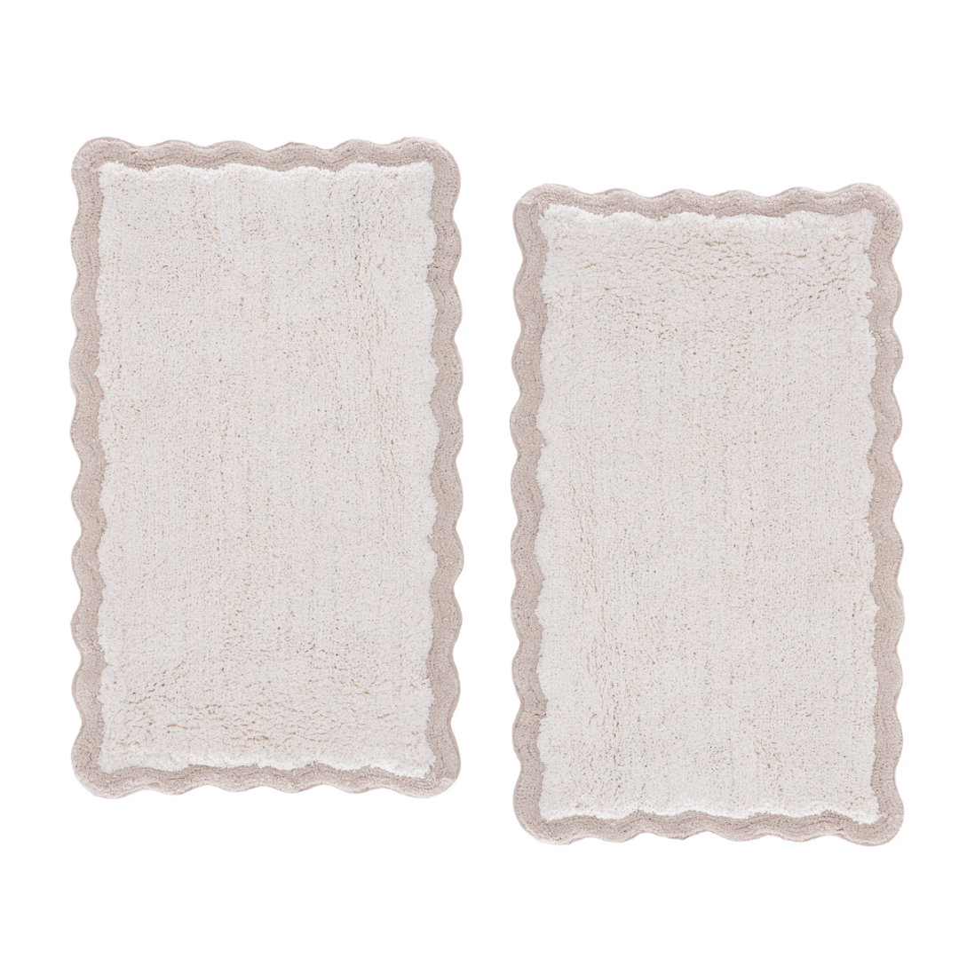 Ziggy Scalloped Bathmat