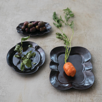 Stoneware Scalloped  Plate
