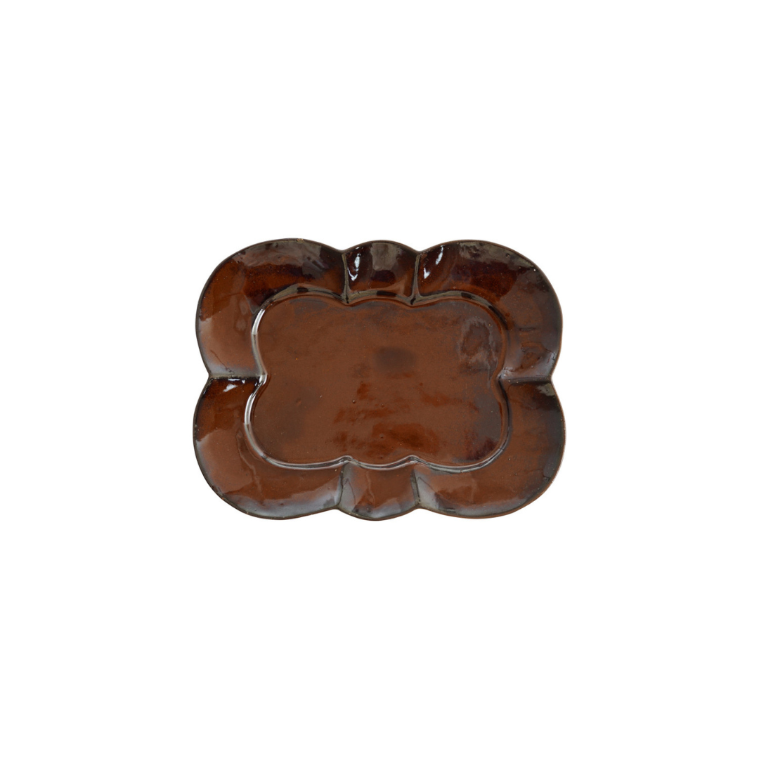 Stoneware Scalloped  Plate