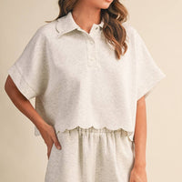 Scallop Edge Collar Set