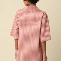 Carlie Stripe Collard Dress