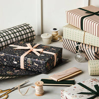 Teal & Green Check Wrapping Paper