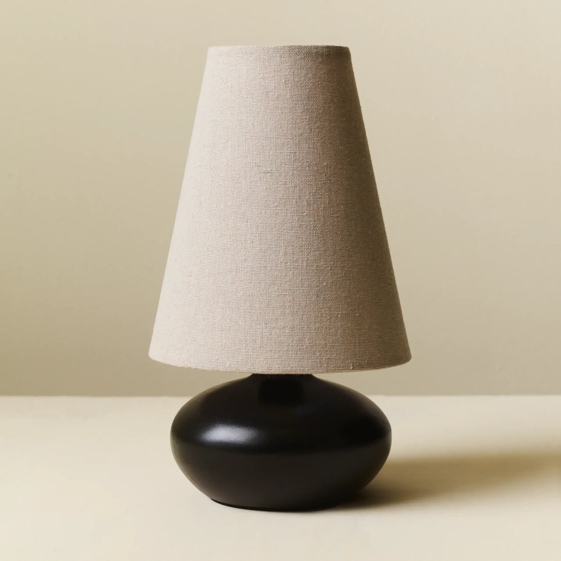 Linen Burlap Small Table Lamp