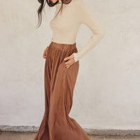 Pleated Wide Leg Pants