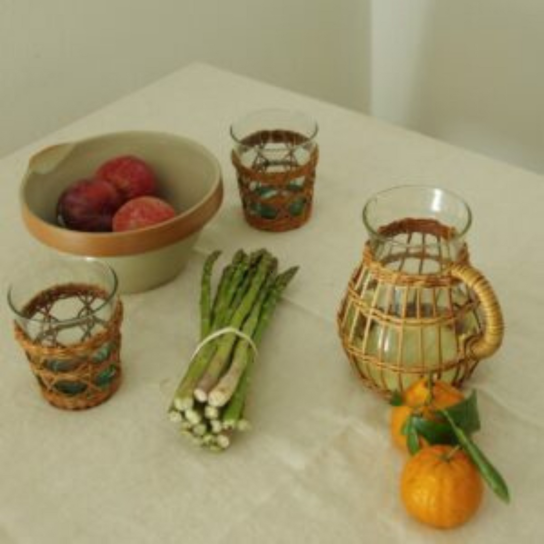 Rattan Cage Pitcher