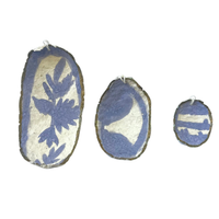 Paper Mache Oyster Ornaments