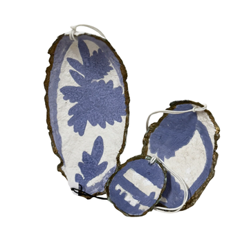 Paper Mache Oyster Ornaments
