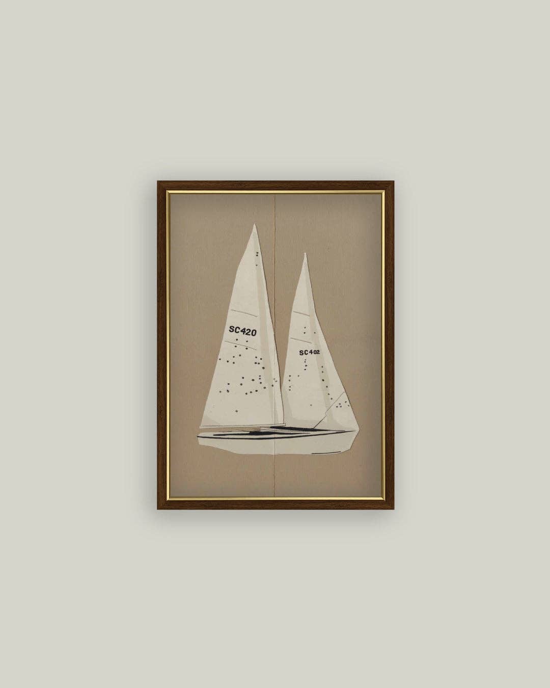 Sailboat Illustration: 11x15
