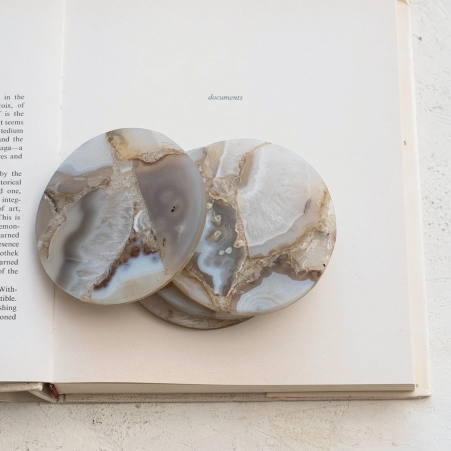 Agate Coaster Set