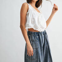 Embroidered Cotton Top