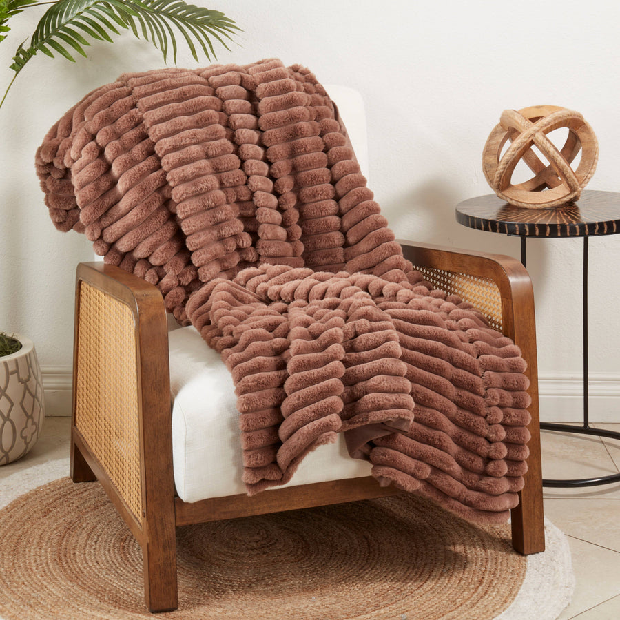 Faux Fur Throw