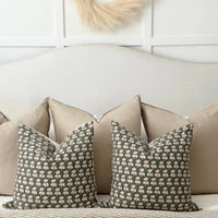 Sage Print Pillow Cover