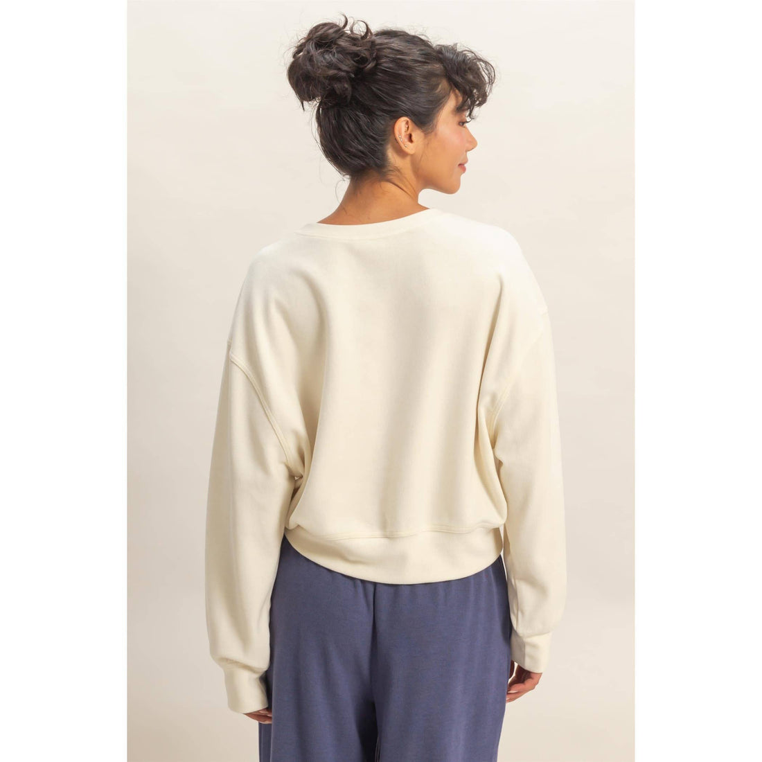 Soft Ribbed Sweatshirt