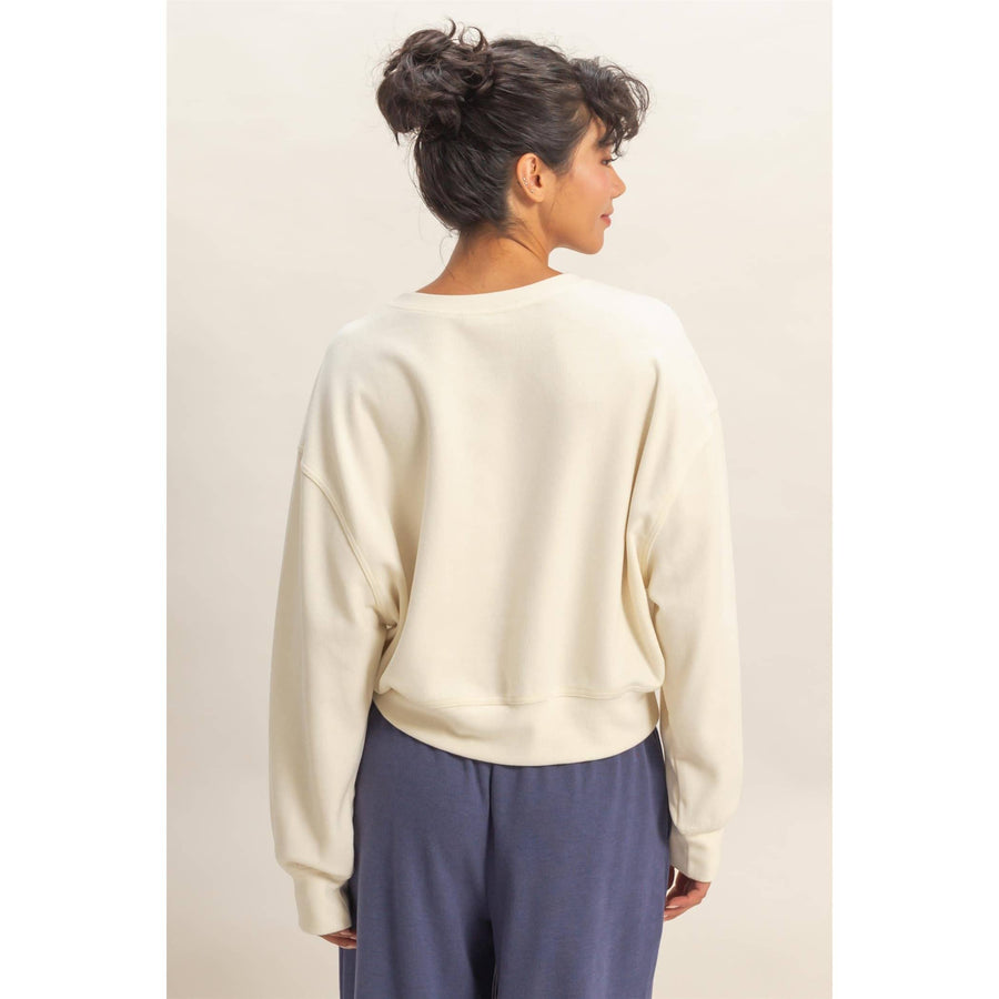 Soft Ribbed Sweatshirt