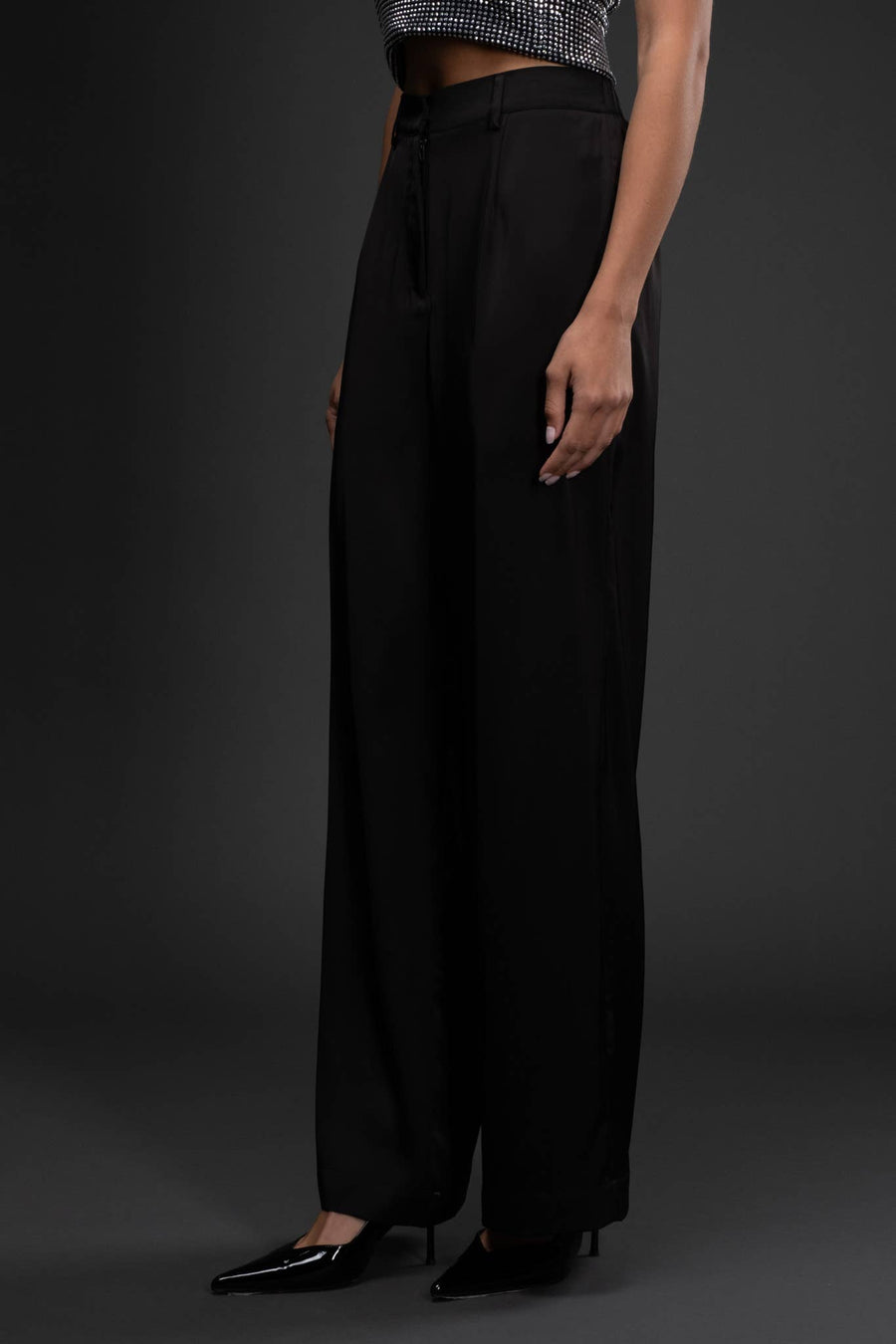 Satin Wide Leg Pants