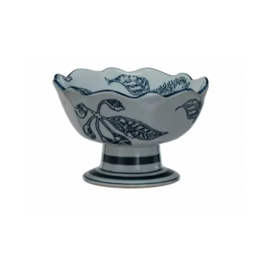 Botanical Footed Bowl