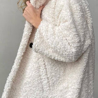 Plush Fleece Trench Coat