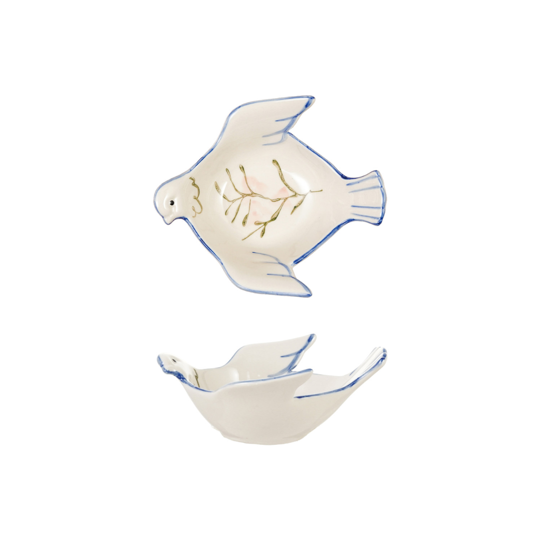 Stoneware Dove Shaped Bowl