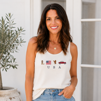 USA Embroidered Tank Top